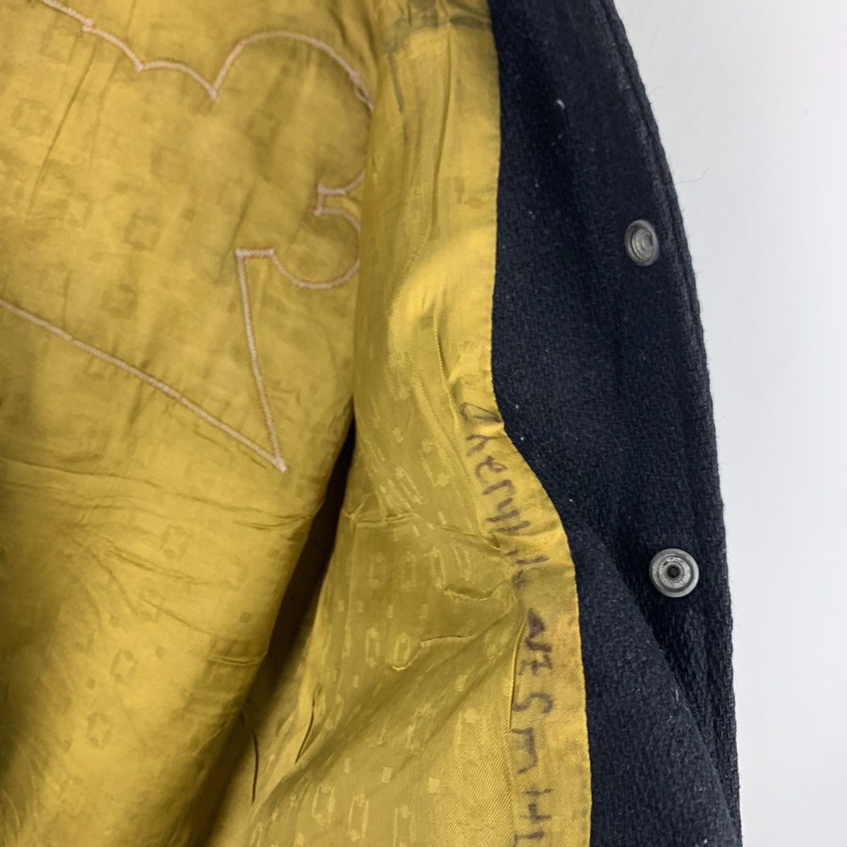 Vintage 🔥NS253🔥CUSTOM Made Kaye BRos art Leather Varsity jacket Size US S / EU 44-46 / 1 - 10 Thumbnail