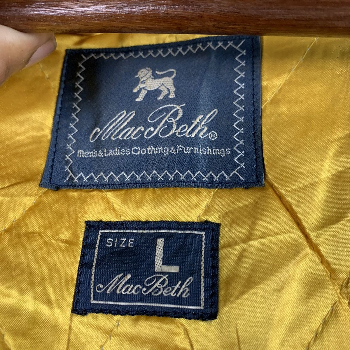 Macbeth × Vintage 🔥NS246🔥Vintage MacBeth Leather varsity jacket Size US M / EU 48-50 / 2 - 9 Thumbnail