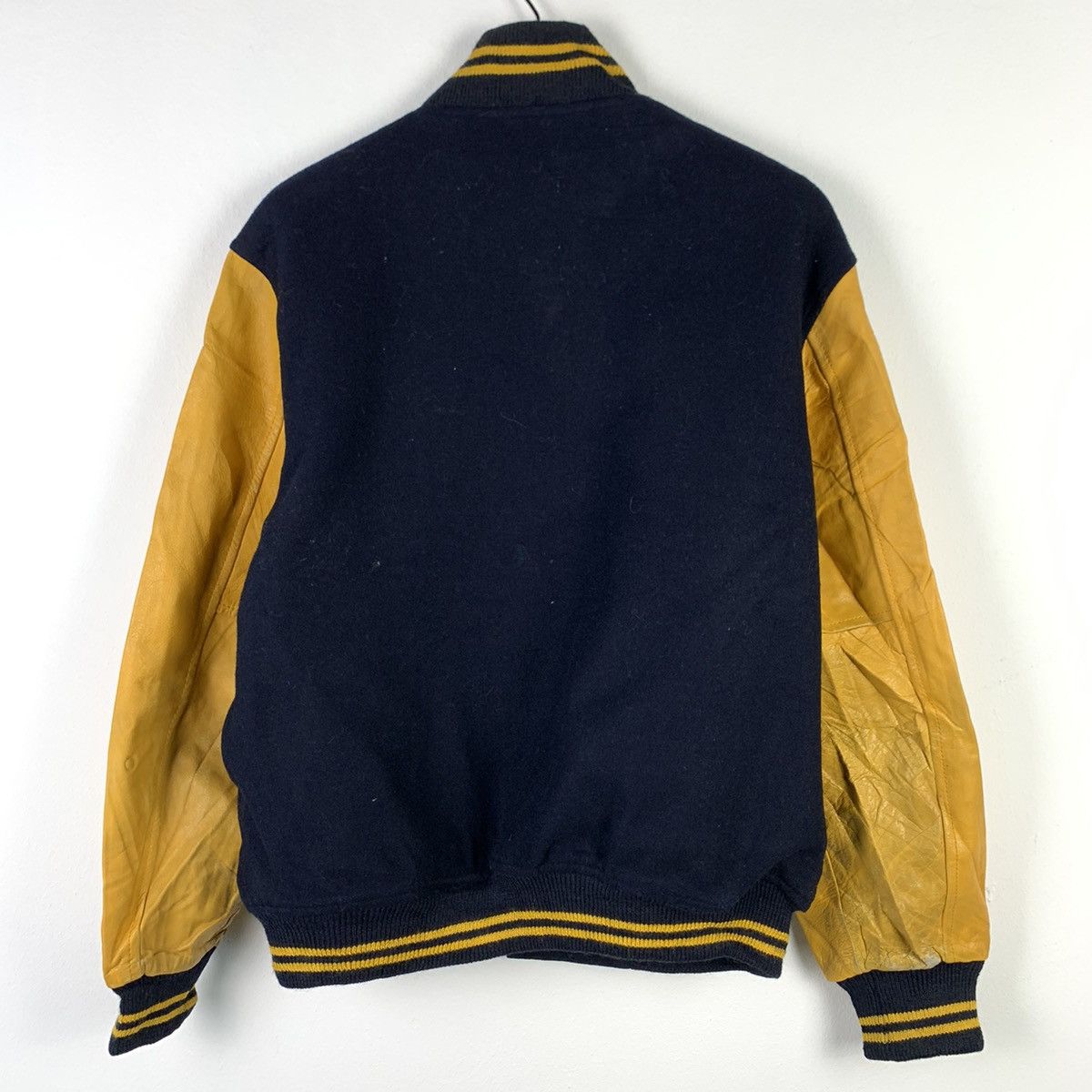 Macbeth × Vintage 🔥NS246🔥Vintage MacBeth Leather varsity jacket Size US M / EU 48-50 / 2 - 2 Thumbnail