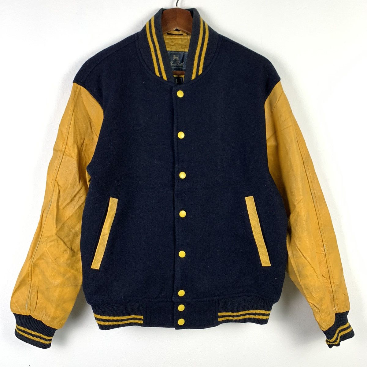 Macbeth × Vintage 🔥NS246🔥Vintage MacBeth Leather varsity jacket Size US M / EU 48-50 / 2 - 1 Thumbnail