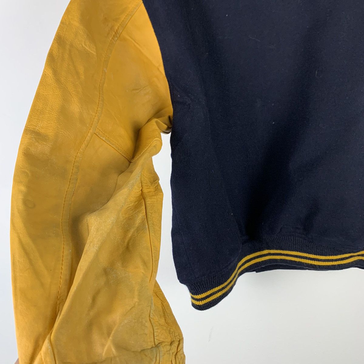 Macbeth × Vintage 🔥NS246🔥Vintage MacBeth Leather varsity jacket Size US M / EU 48-50 / 2 - 6 Thumbnail