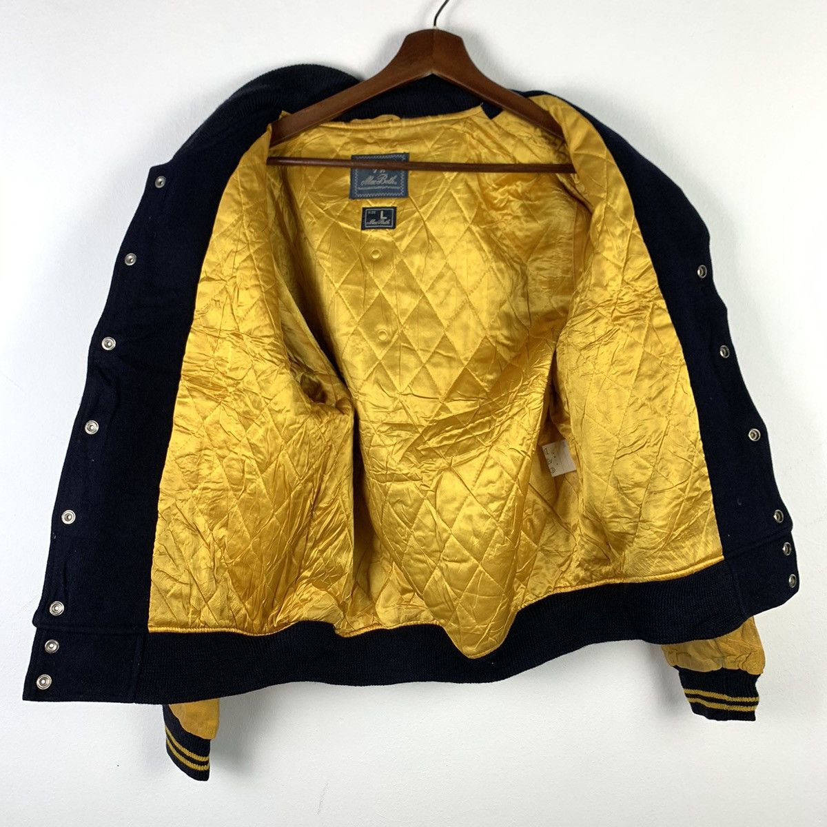 Macbeth × Vintage 🔥NS246🔥Vintage MacBeth Leather varsity jacket Size US M / EU 48-50 / 2 - 3 Thumbnail