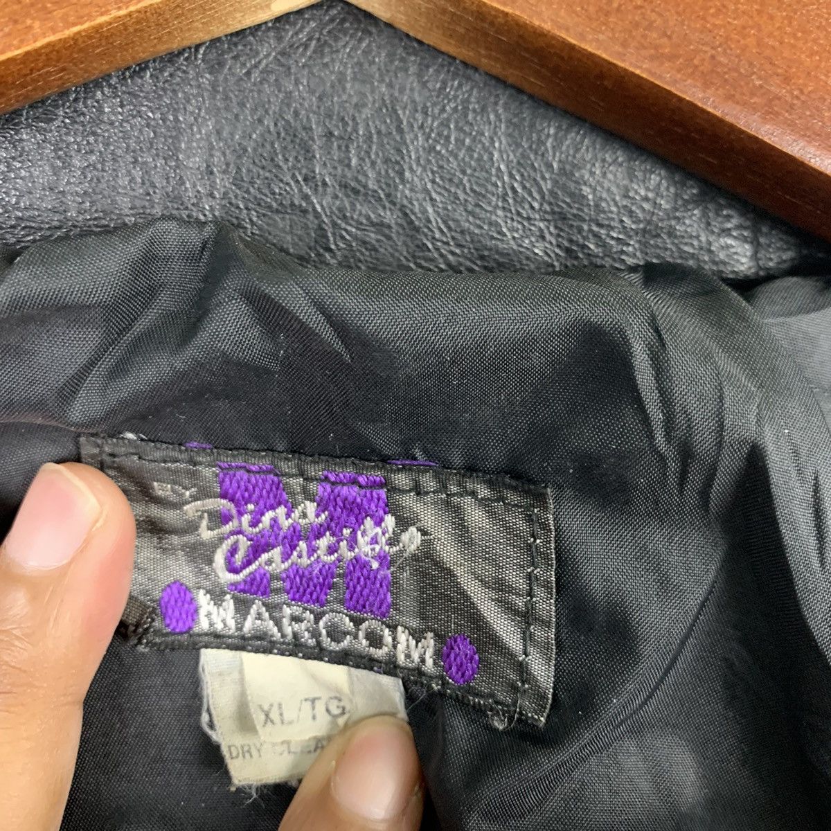 Japanese Brand × Vintage 🔥NS252🔥Vintage MARCOM art Leather Varsity jacket Size US L / EU 52-54 / 3 - 10 Thumbnail
