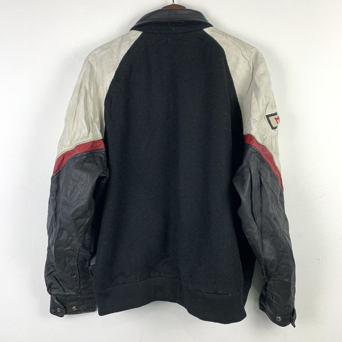 Japanese Brand × Vintage 🔥NS252🔥Vintage MARCOM art Leather Varsity jacket Size US L / EU 52-54 / 3 - 2 Thumbnail