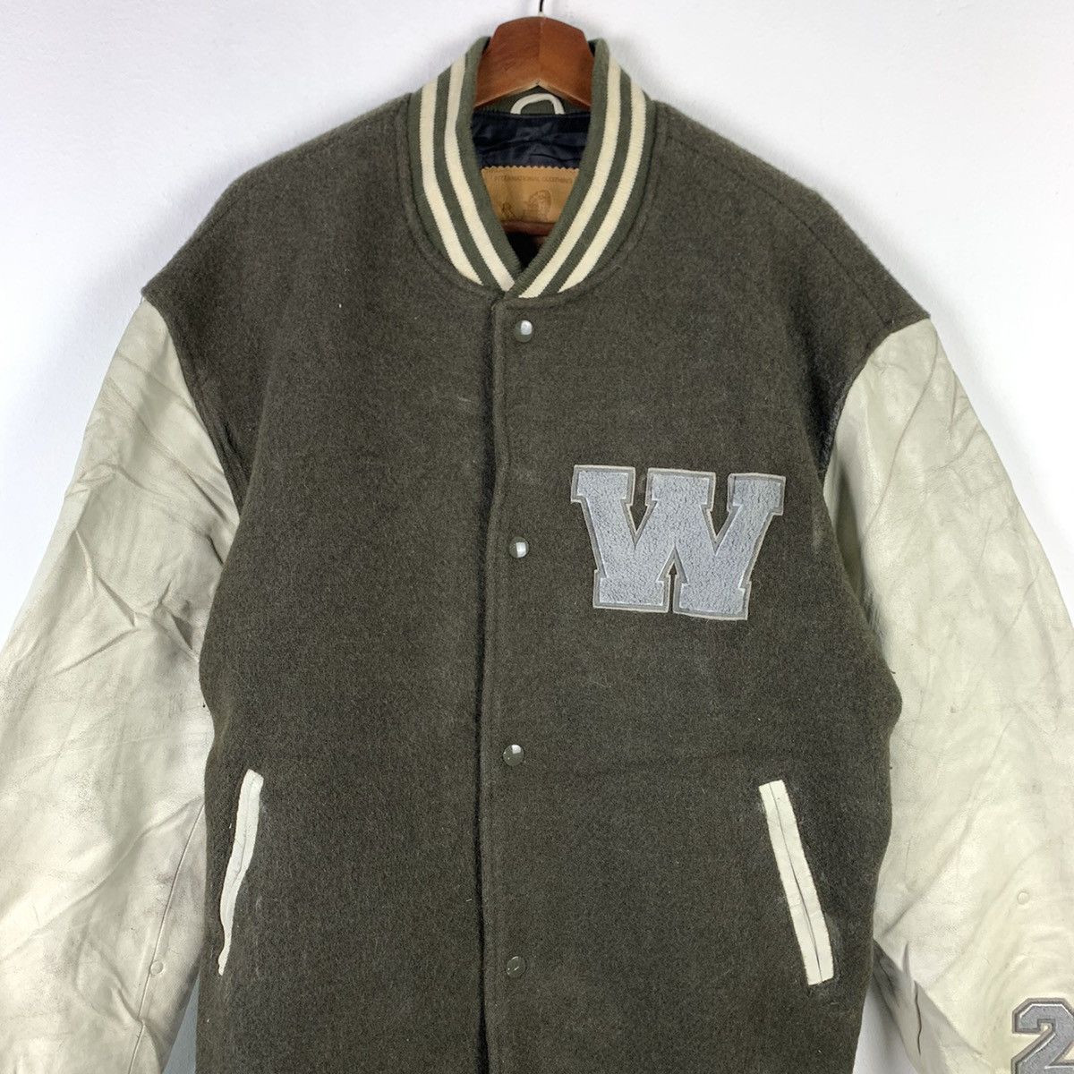 Japanese Brand × Vintage 🔥NS247🔥Vintage Westside Leather varsity jacket Size US L / EU 52-54 / 3 - 2 Thumbnail