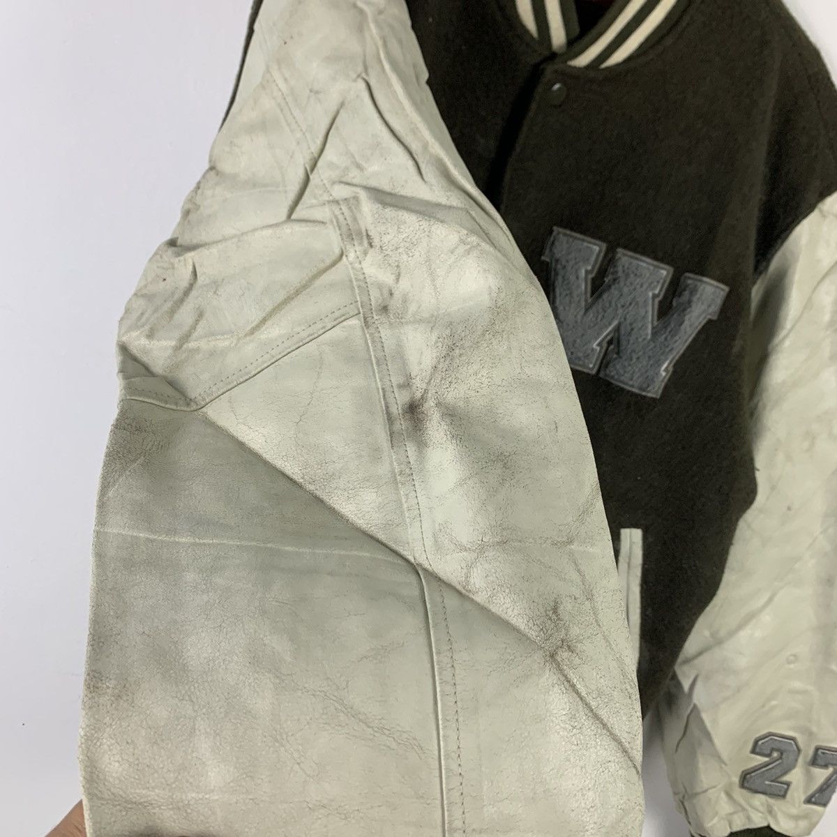 Japanese Brand × Vintage 🔥NS247🔥Vintage Westside Leather varsity jacket Size US L / EU 52-54 / 3 - 7 Thumbnail