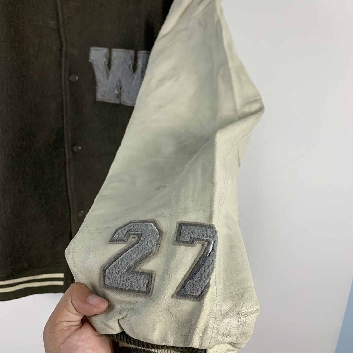Japanese Brand × Vintage 🔥NS247🔥Vintage Westside Leather varsity jacket Size US L / EU 52-54 / 3 - 6 Thumbnail