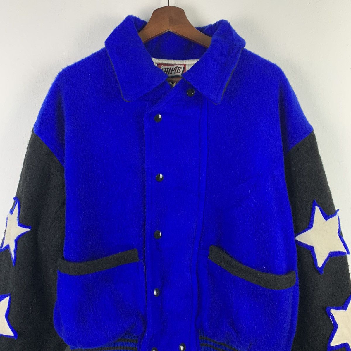 Japanese Brand × Vintage 🔥NK105🔥vintage CHIPIE Double star wool varsity jackets Blue Size US M / EU 48-50 / 2 - 2 Thumbnail