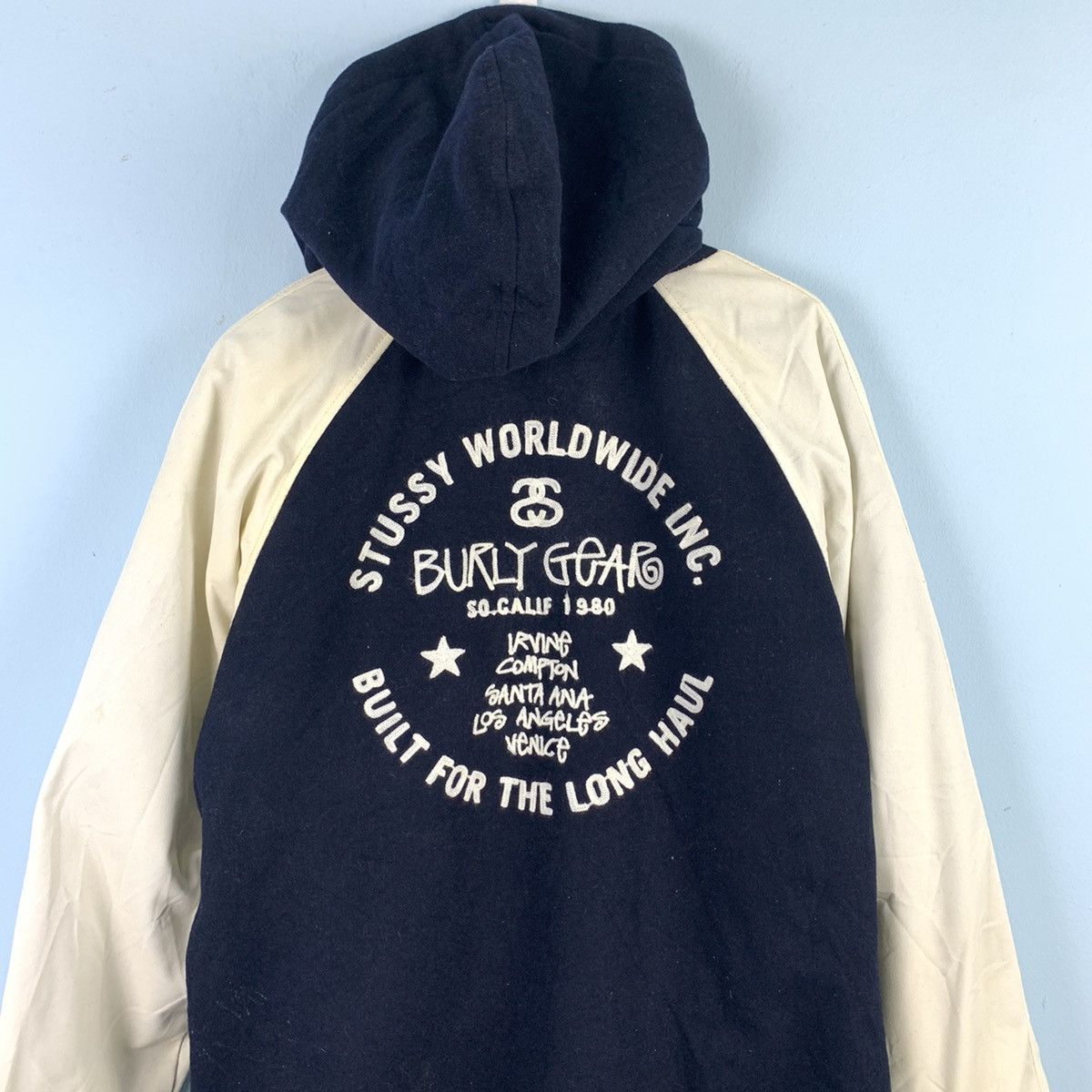 Stussy × Vintage 🔥NEED GONE🔥NS99 Vintage stussy varsity hoodie jacket Size US L / EU 52-54 / 3 - 2 Thumbnail
