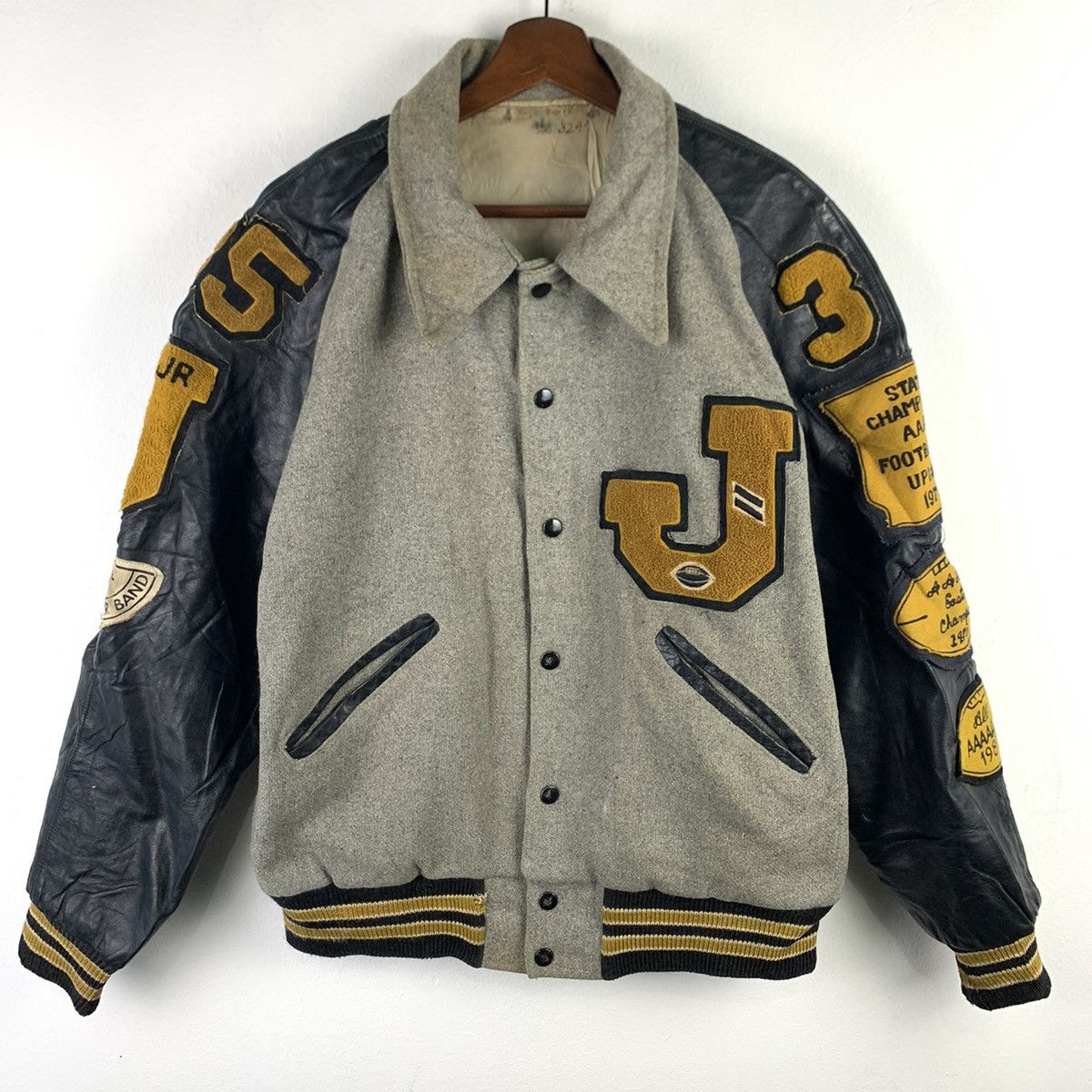 Japanese Brand × Vintage 🔥NK127🔥Vintage Japanese Champion FootBall varsity jackets Size US M / EU 48-50 / 2 - 1 Thumbnail