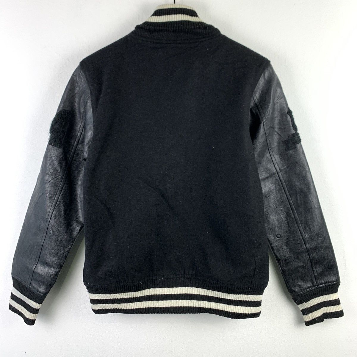 Japanese Brand 🔥NK115🔥Browny Basic Style Black Pu leather varsity jackets Size US XS / EU 42 / 0 - 3 Thumbnail