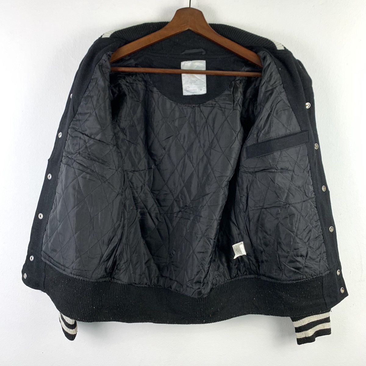 Japanese Brand 🔥NK115🔥Browny Basic Style Black Pu leather varsity jackets Size US XS / EU 42 / 0 - 4 Thumbnail