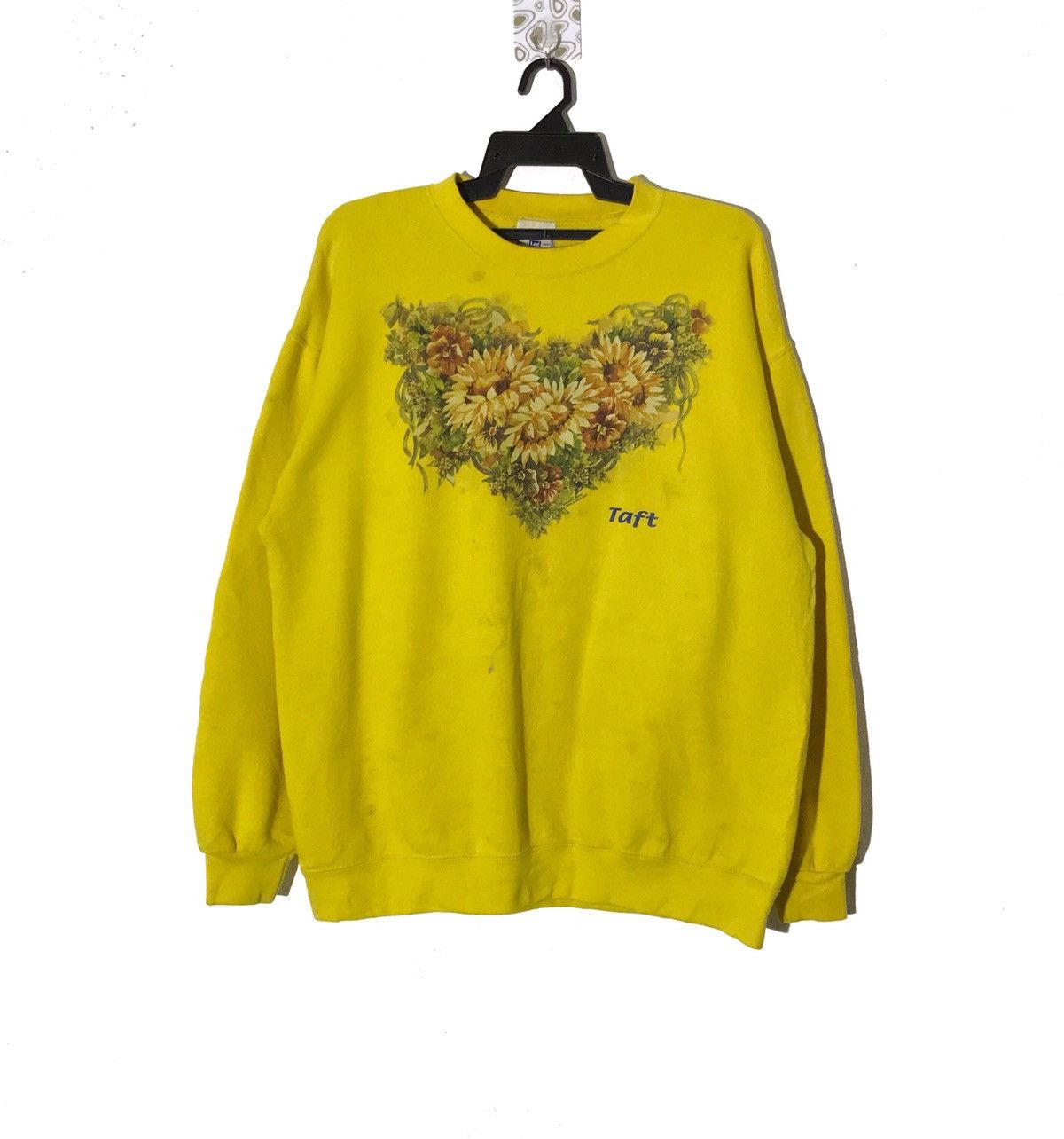 Vintage Lee heavyweight flower graphic Crewneck Sweatshirt Sweatshirts Hoodies