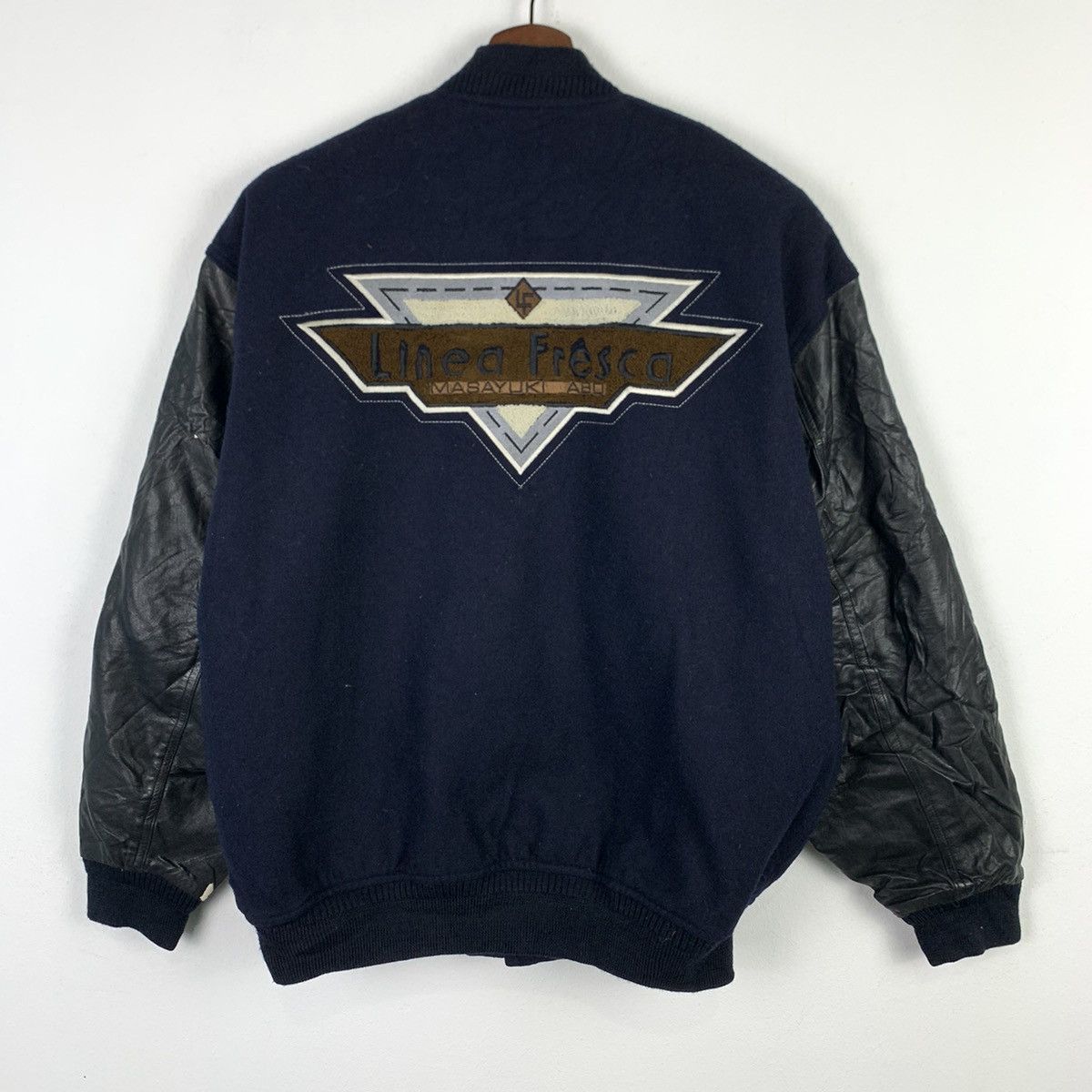 Japanese Brand × Linea 🔥NK59🔥Linea Fresca Masayuki ABQ Pu Leather varsity jackets Size US S / EU 44-46 / 1 - 1 Thumbnail