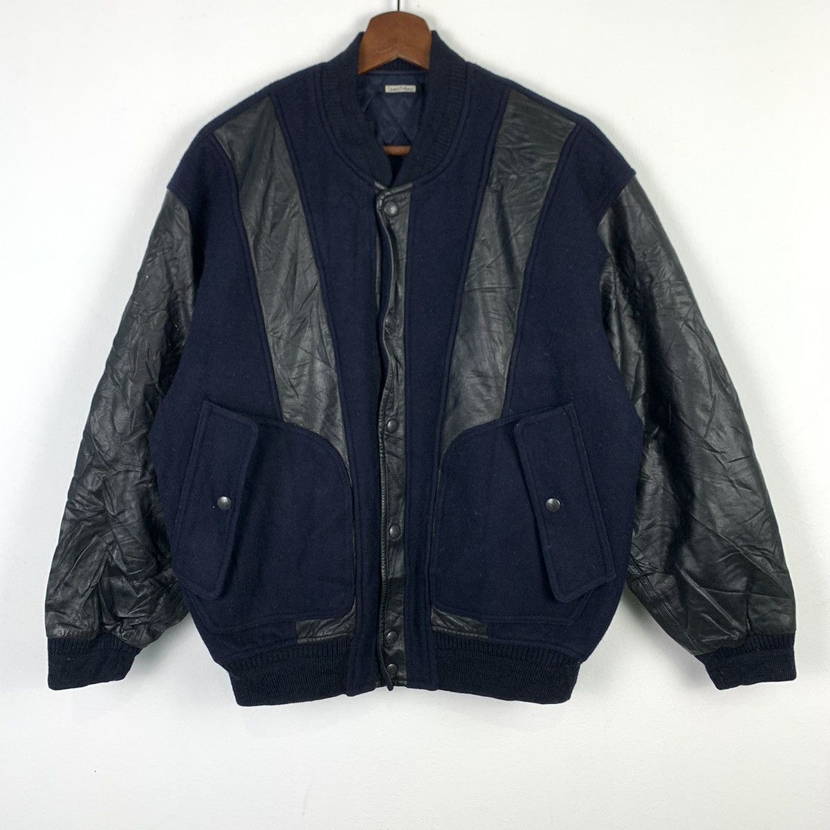 Japanese Brand × Linea 🔥NK59🔥Linea Fresca Masayuki ABQ Pu Leather varsity jackets Size US S / EU 44-46 / 1 - 3 Thumbnail