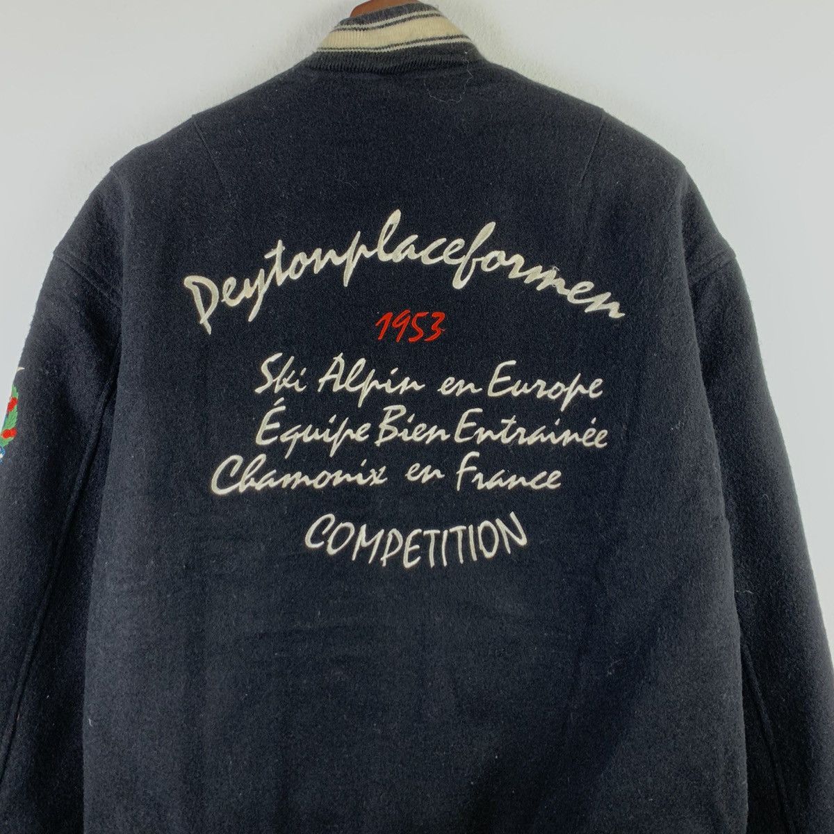 Japanese Brand 🔥NK135🔥PEYTON PLACE Equipe De Ski Alpin wool jackets Size US M / EU 48-50 / 2 - 2 Thumbnail