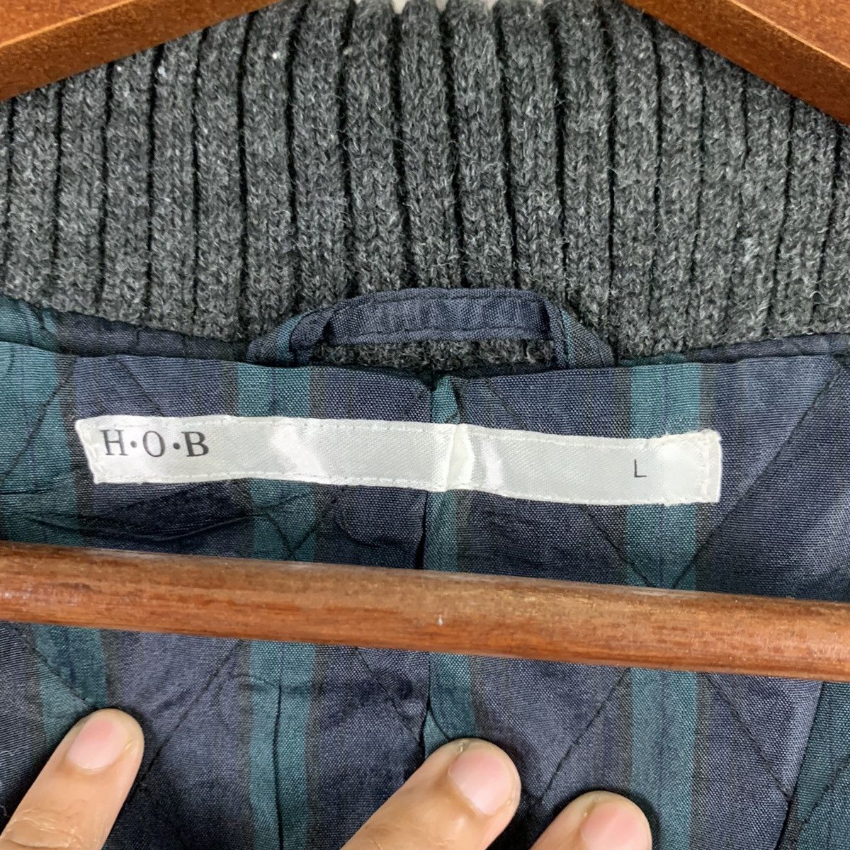 Japanese Brand 🔥NK107🔥H.O.B Plain nice Colour Varsity jackets Size US M / EU 48-50 / 2 - 7 Thumbnail