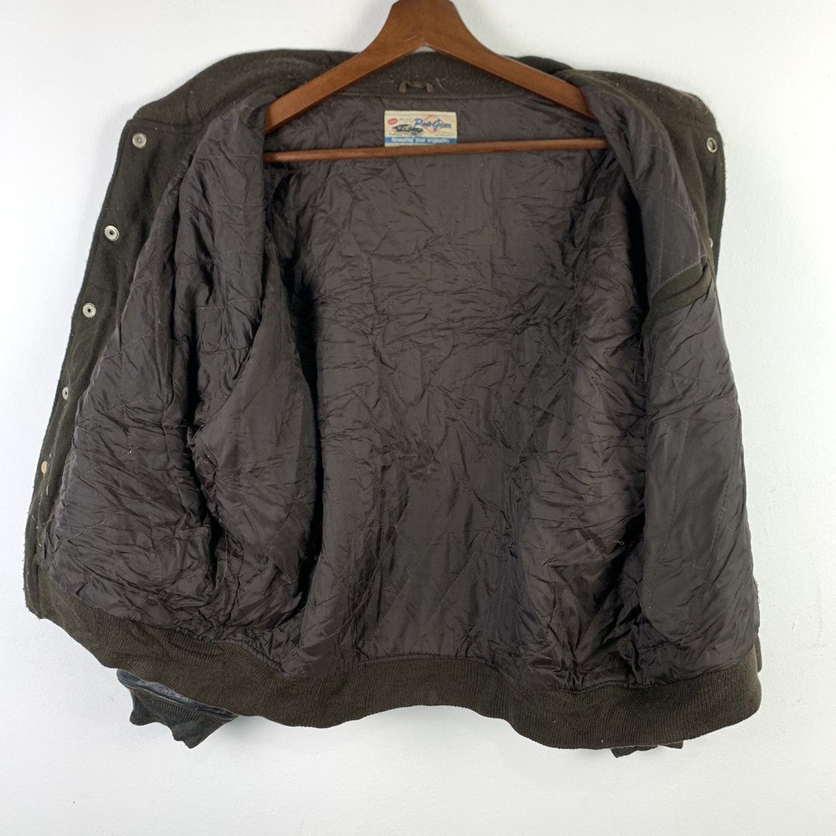 Japanese Brand × Vintage 🔥NK94🔥vintage POP GEAR FULLNES Leather varsityjackets Size US M / EU 48-50 / 2 - 5 Thumbnail