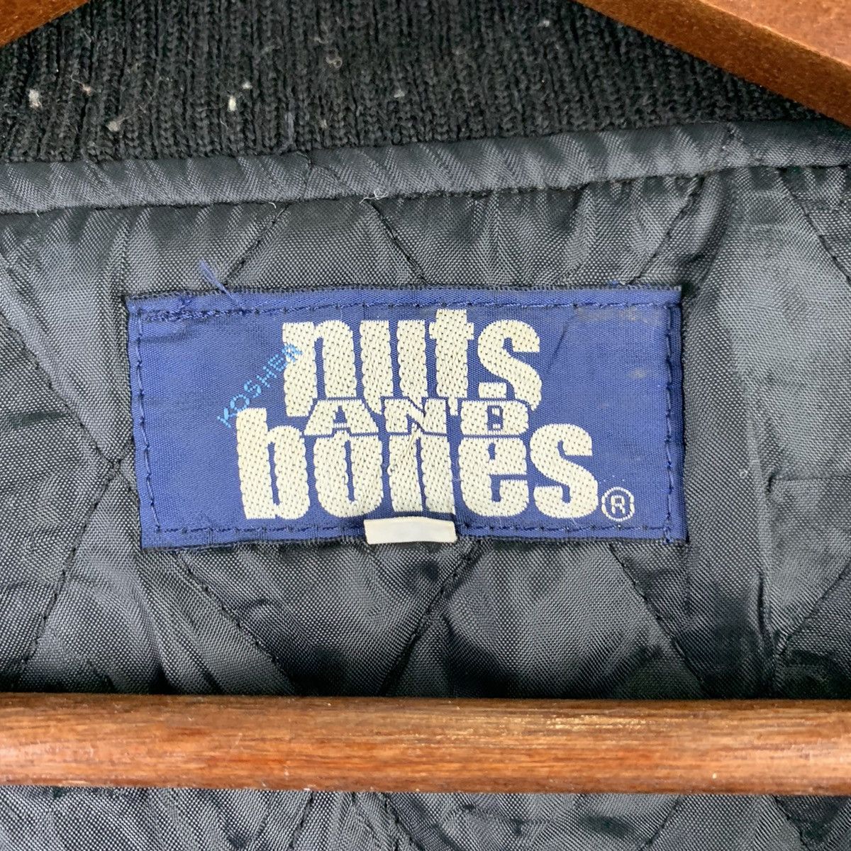 Japanese Brand × Other 🔥NK108🔥Nuts and Bones ILLAMATIL Black varsity jackets Size US XL / EU 56 / 4 - 8 Thumbnail