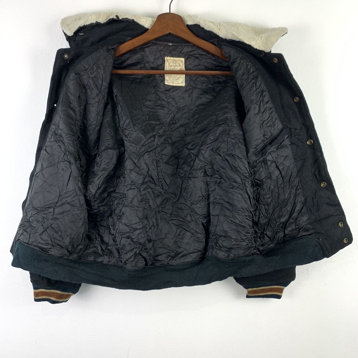 Japanese Brand × Vintage 🔥NK80🔥vintage SAB STREET outwear wool varsity jackets black Size US M / EU 48-50 / 2 - 5 Thumbnail