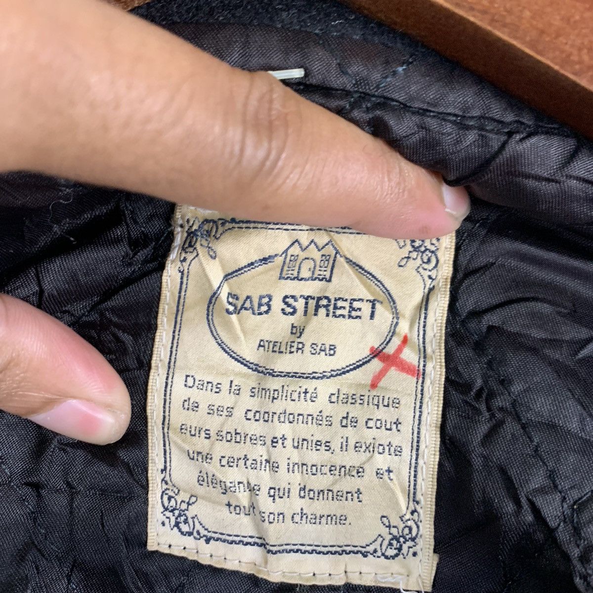 Japanese Brand × Vintage 🔥NK80🔥vintage SAB STREET outwear wool varsity jackets black Size US M / EU 48-50 / 2 - 7 Thumbnail