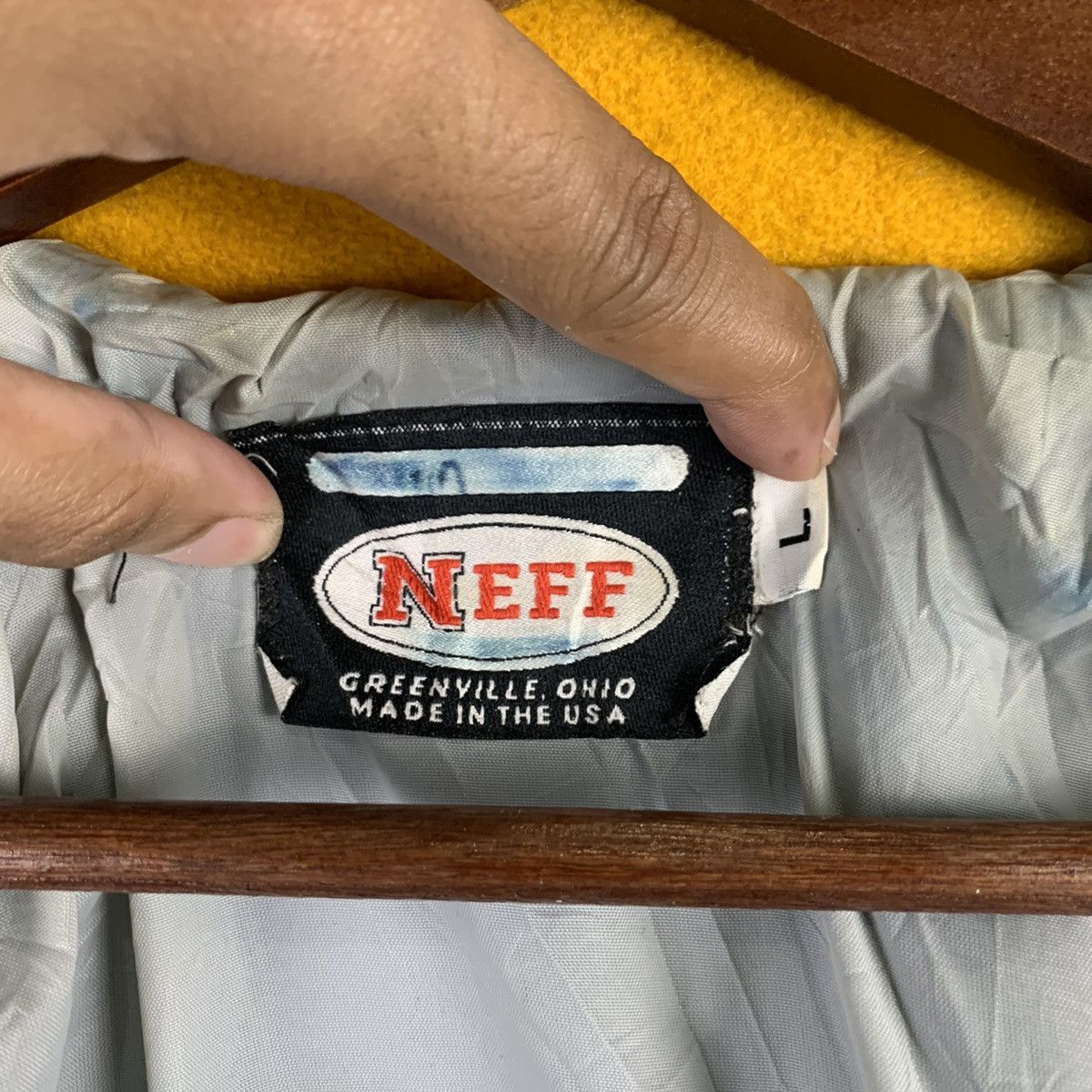 Japanese Brand × NEFF 🔥NK101🔥NEFF Classic Design Varsity jackets Size US L / EU 52-54 / 3 - 11 Thumbnail
