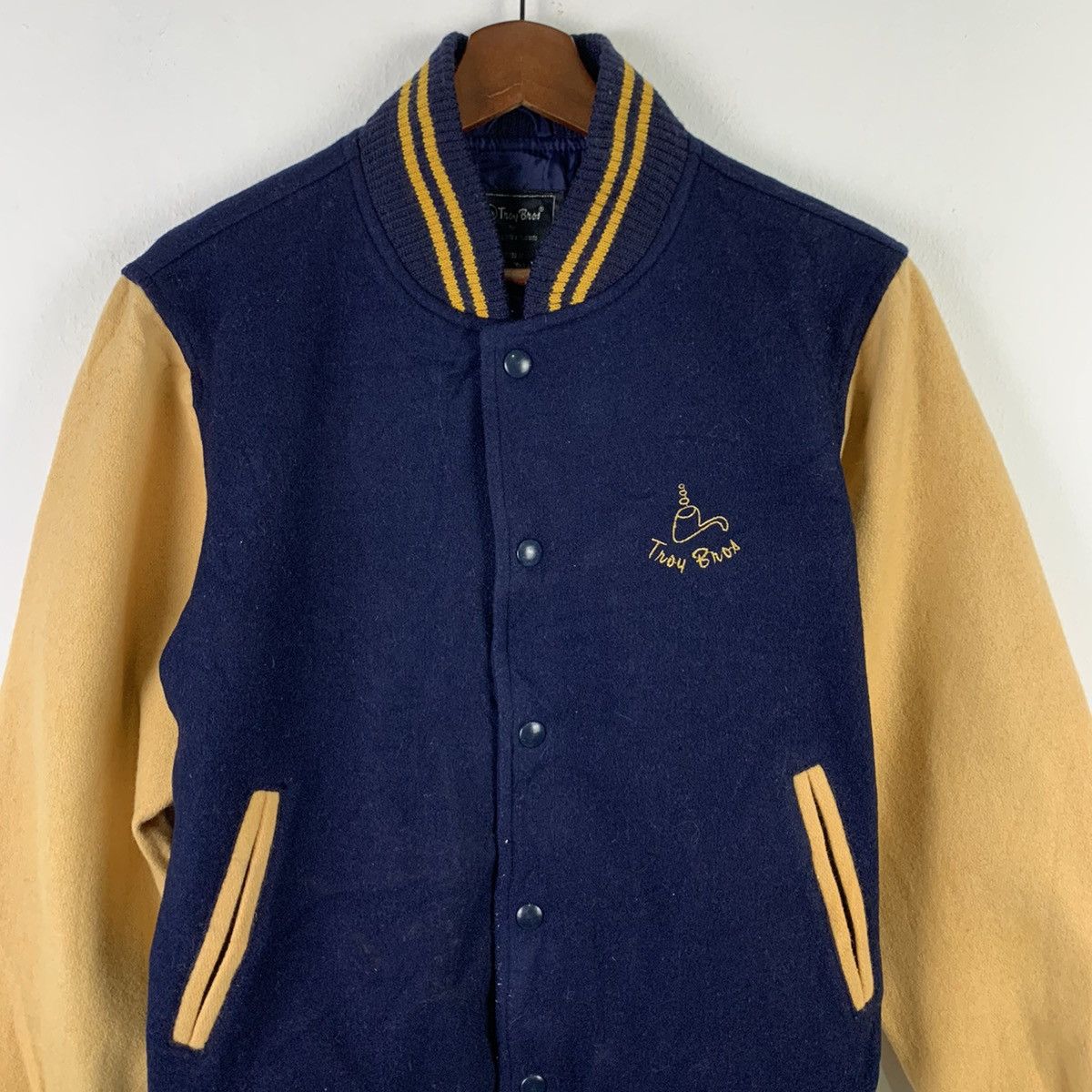 Japanese Brand 🔥NK82🔥Tnoy Bnos sportswear wool varsity jackets Size US S / EU 44-46 / 1 - 2 Thumbnail