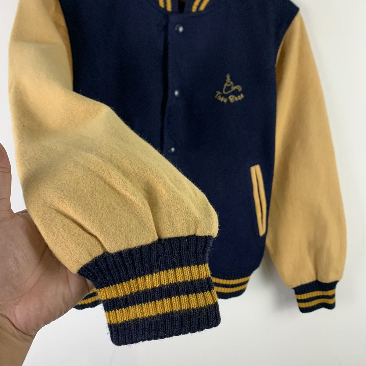 Japanese Brand 🔥NK82🔥Tnoy Bnos sportswear wool varsity jackets Size US S / EU 44-46 / 1 - 5 Thumbnail