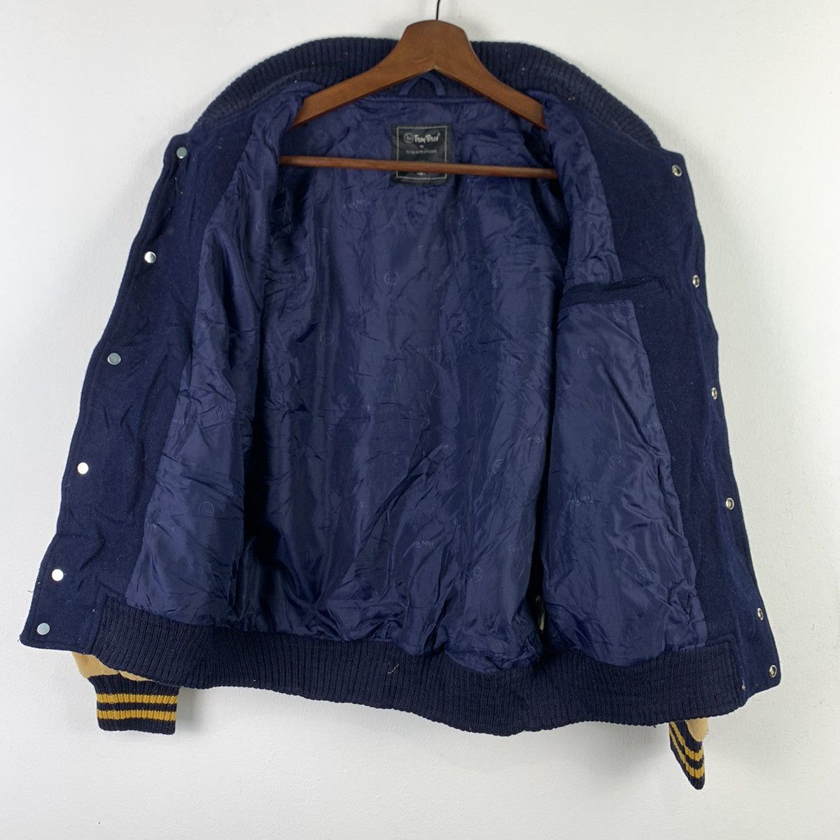 Japanese Brand 🔥NK82🔥Tnoy Bnos sportswear wool varsity jackets Size US S / EU 44-46 / 1 - 4 Thumbnail