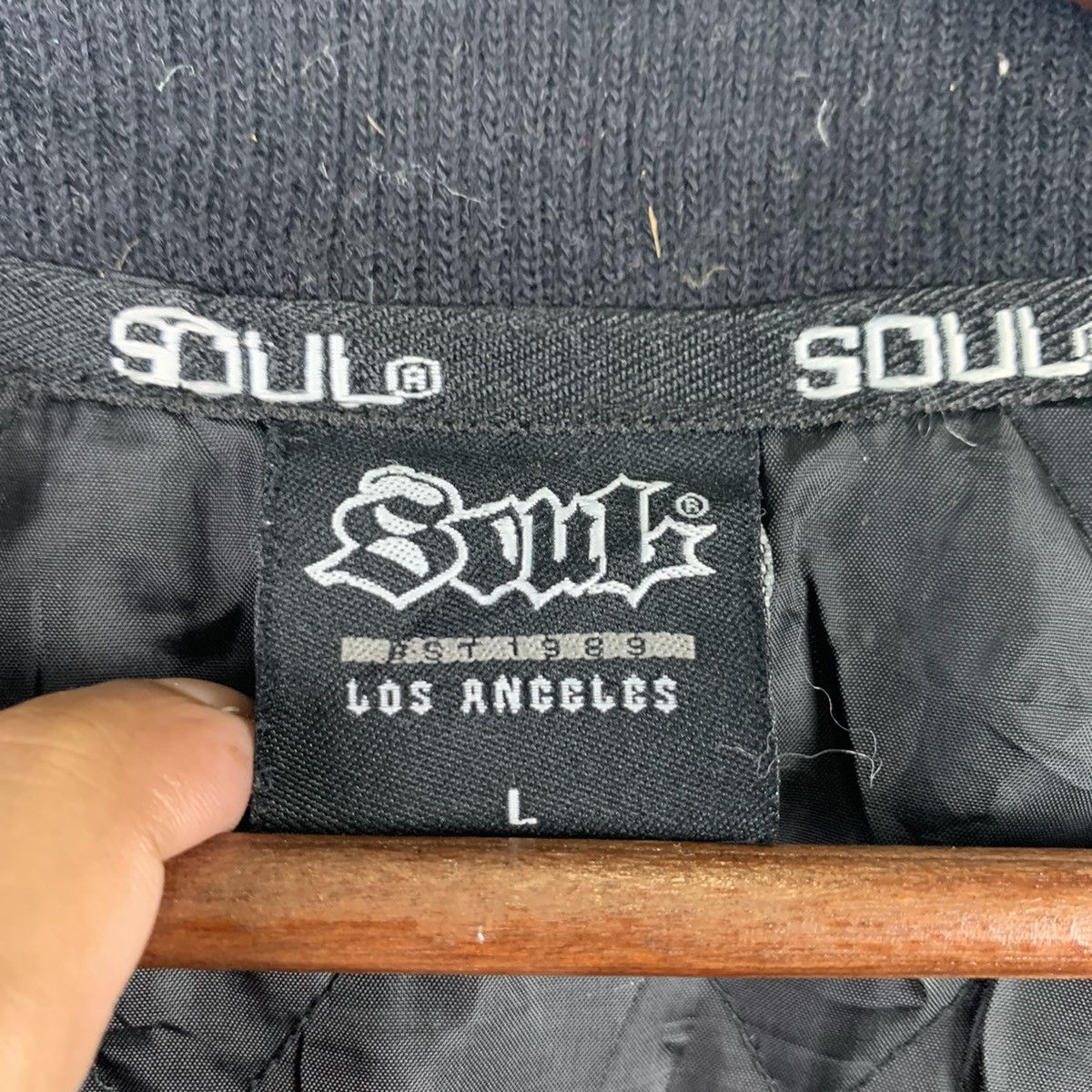 Japanese Brand 🔥NK91🔥Vintage Soul U.S.A Black Leather varsity jackets Size US L / EU 52-54 / 3 - 8 Thumbnail