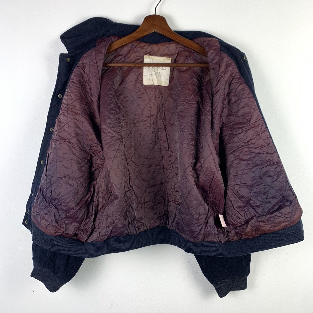 Japanese Brand × Vintage NEEDGONE🔥NS302🔥B-Bob studio company wool varsity jackets Size US L / EU 52-54 / 3 - 3 Thumbnail