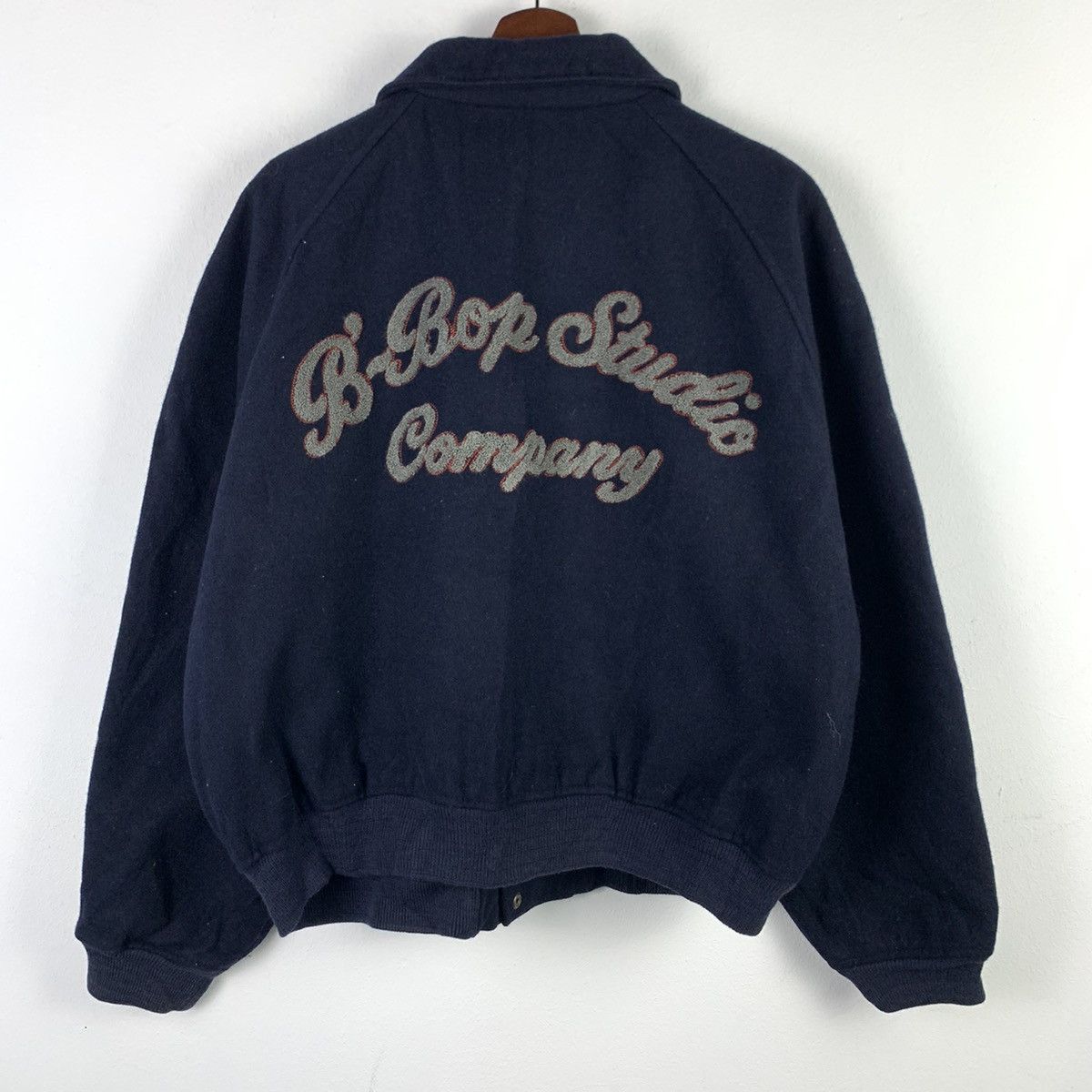 Japanese Brand × Vintage NEEDGONE🔥NS302🔥B-Bob studio company wool varsity jackets Size US L / EU 52-54 / 3 - 2 Thumbnail