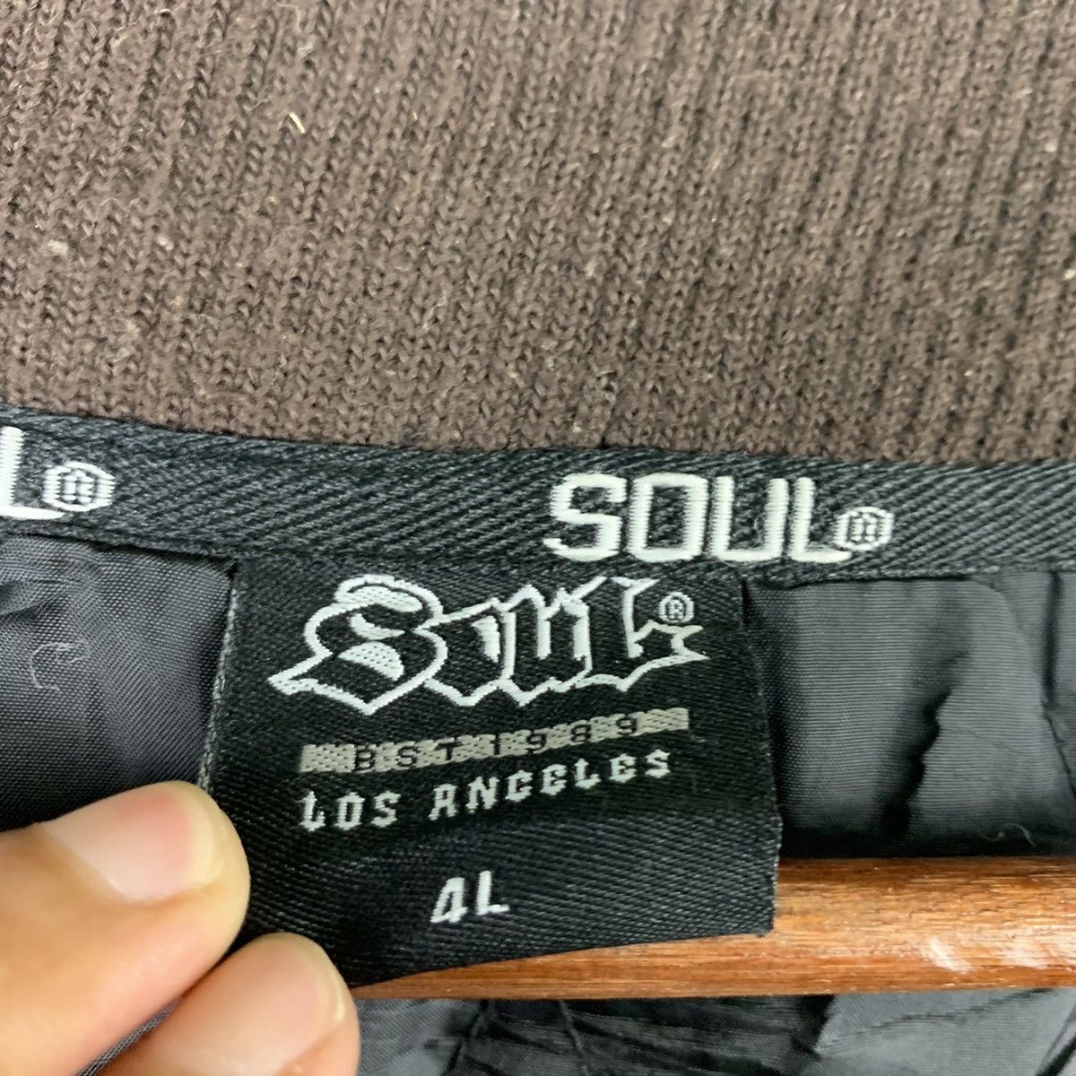 Japanese Brand 🔥NEED GONE🔥NK12🔥Soul Leather varsity jacket Size US XXL / EU 58 / 5 - 8 Thumbnail