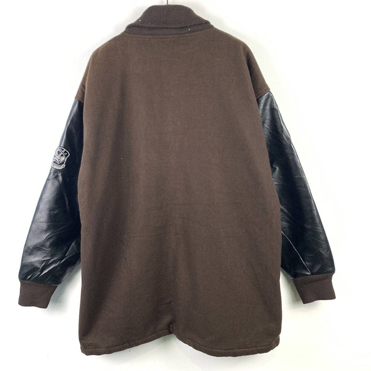 Japanese Brand 🔥NEED GONE🔥NK12🔥Soul Leather varsity jacket Size US XXL / EU 58 / 5 - 3 Thumbnail
