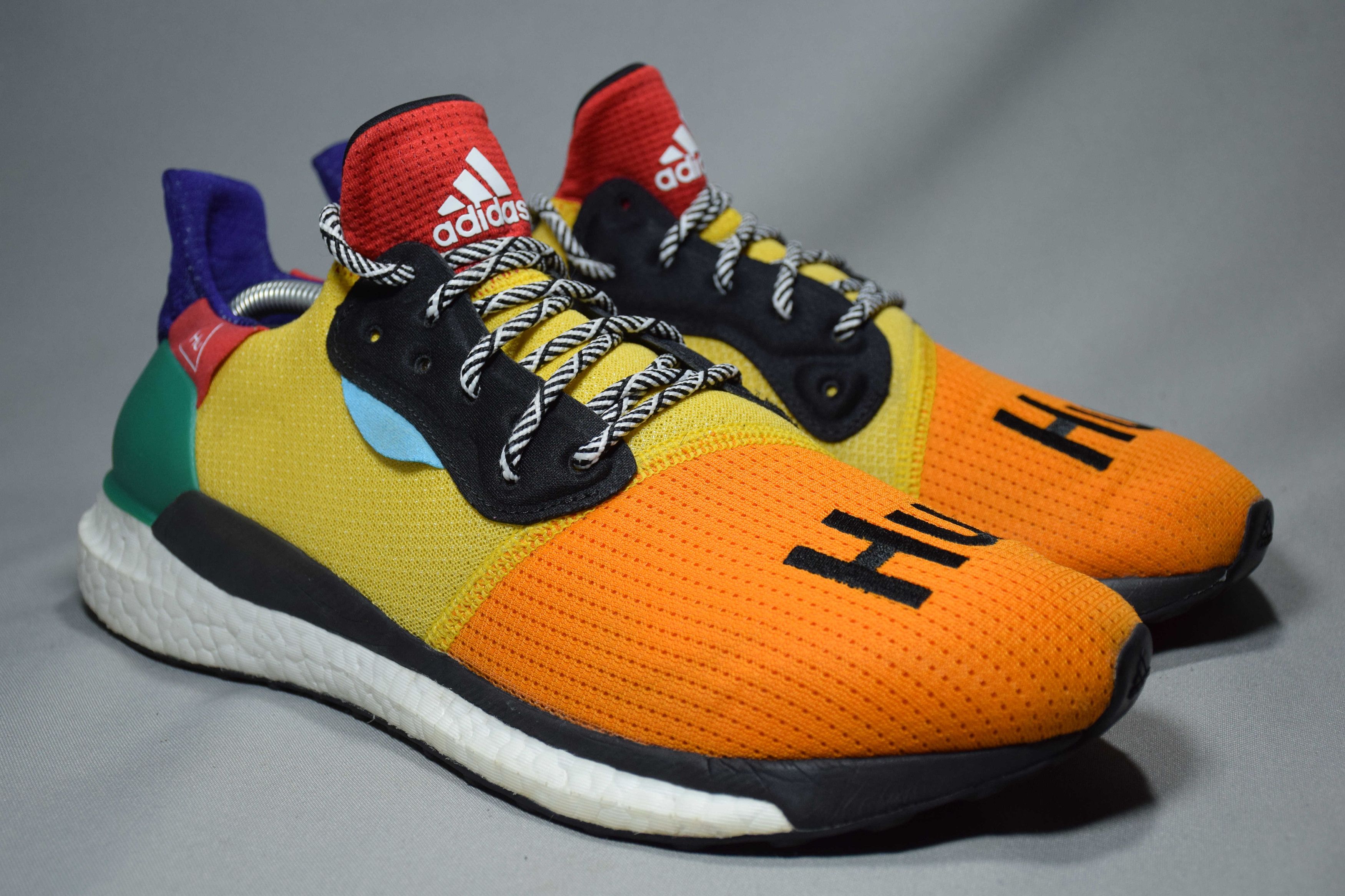 Adidas Solar HU Glide Pharrell Bold Gold US 10 UK EU 44