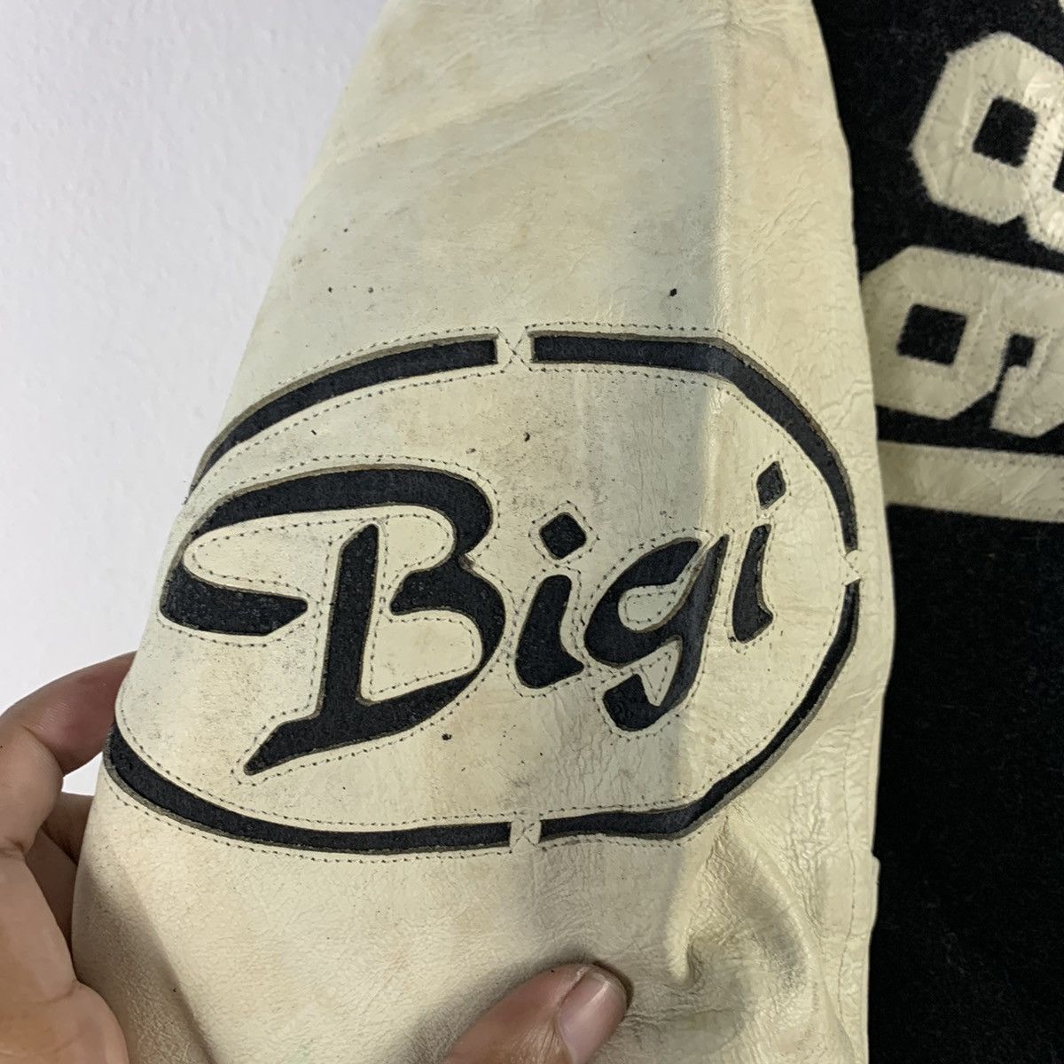 BIGI × Vintage 🔥NS245🔥Vintage BIGI TOKYO SPIRIT Leather varsity jacket Size US M / EU 48-50 / 2 - 6 Thumbnail