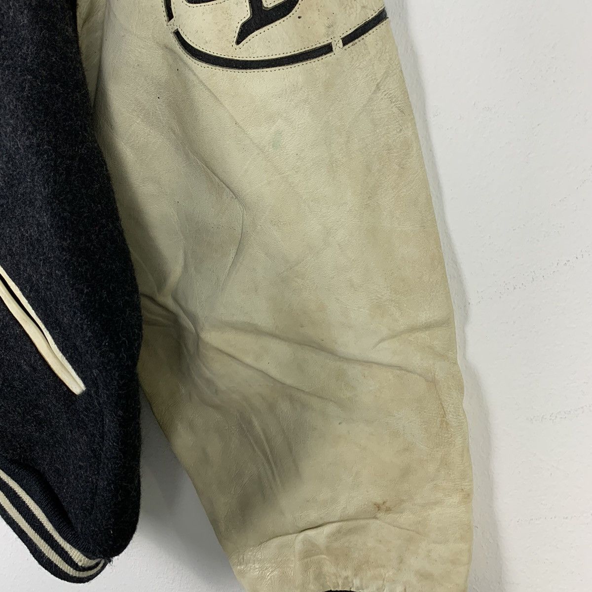 BIGI × Vintage 🔥NS245🔥Vintage BIGI TOKYO SPIRIT Leather varsity jacket Size US M / EU 48-50 / 2 - 7 Thumbnail