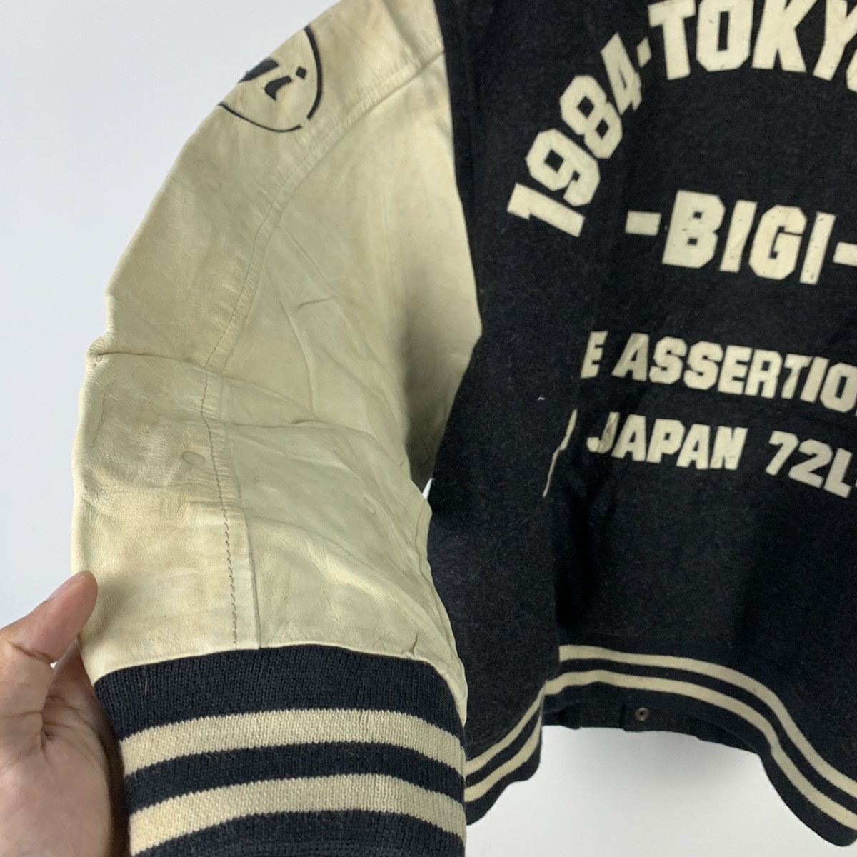 BIGI × Vintage 🔥NS245🔥Vintage BIGI TOKYO SPIRIT Leather varsity jacket Size US M / EU 48-50 / 2 - 5 Thumbnail