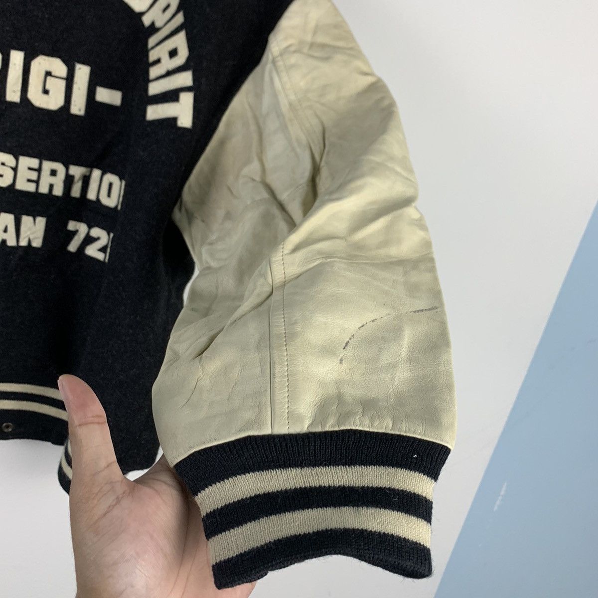 BIGI × Vintage 🔥NS245🔥Vintage BIGI TOKYO SPIRIT Leather varsity jacket Size US M / EU 48-50 / 2 - 4 Thumbnail