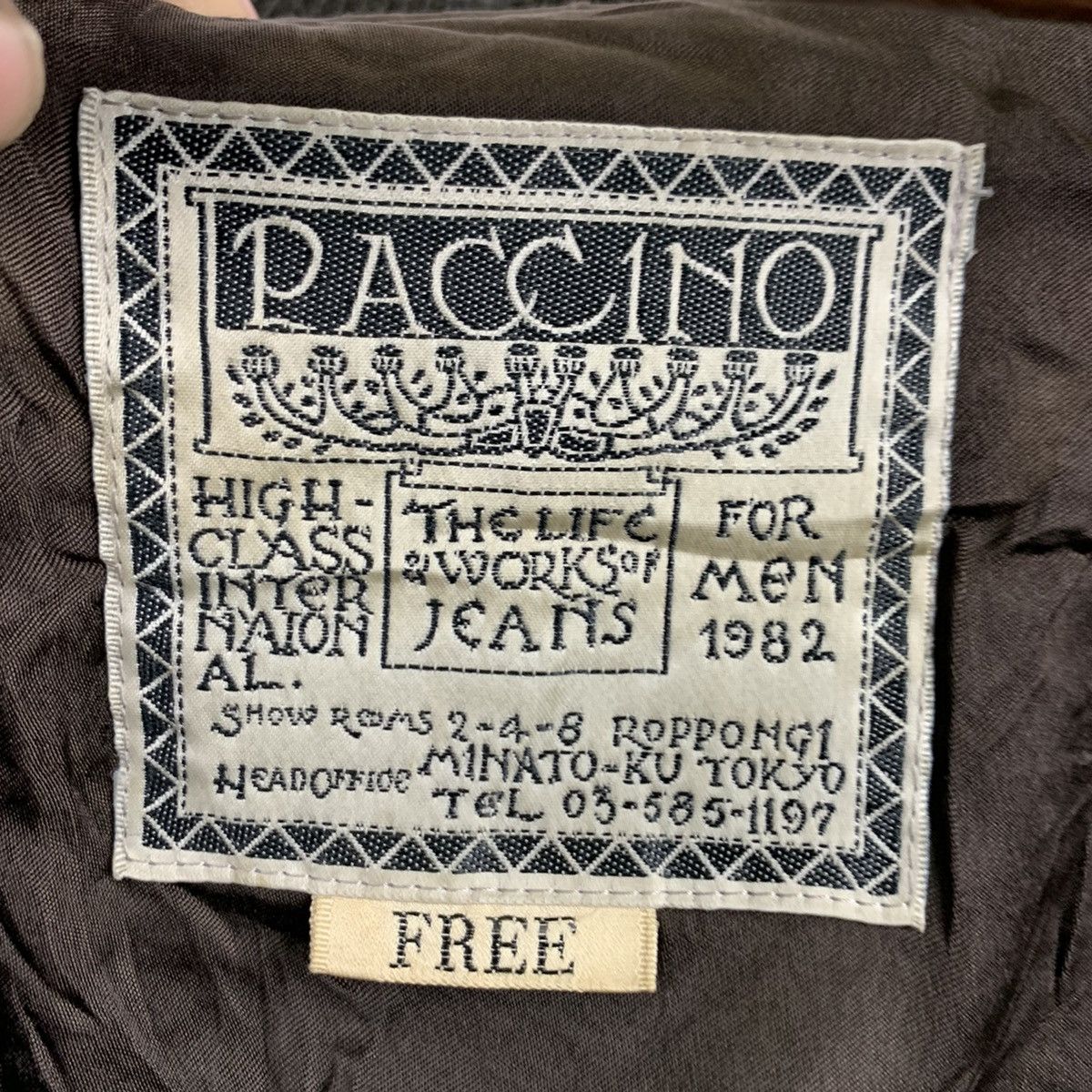 Japanese Brand × Vintage 🔥NS249🔥Vintage PACCINO art Leather Varsity jacket Size US M / EU 48-50 / 2 - 7 Thumbnail