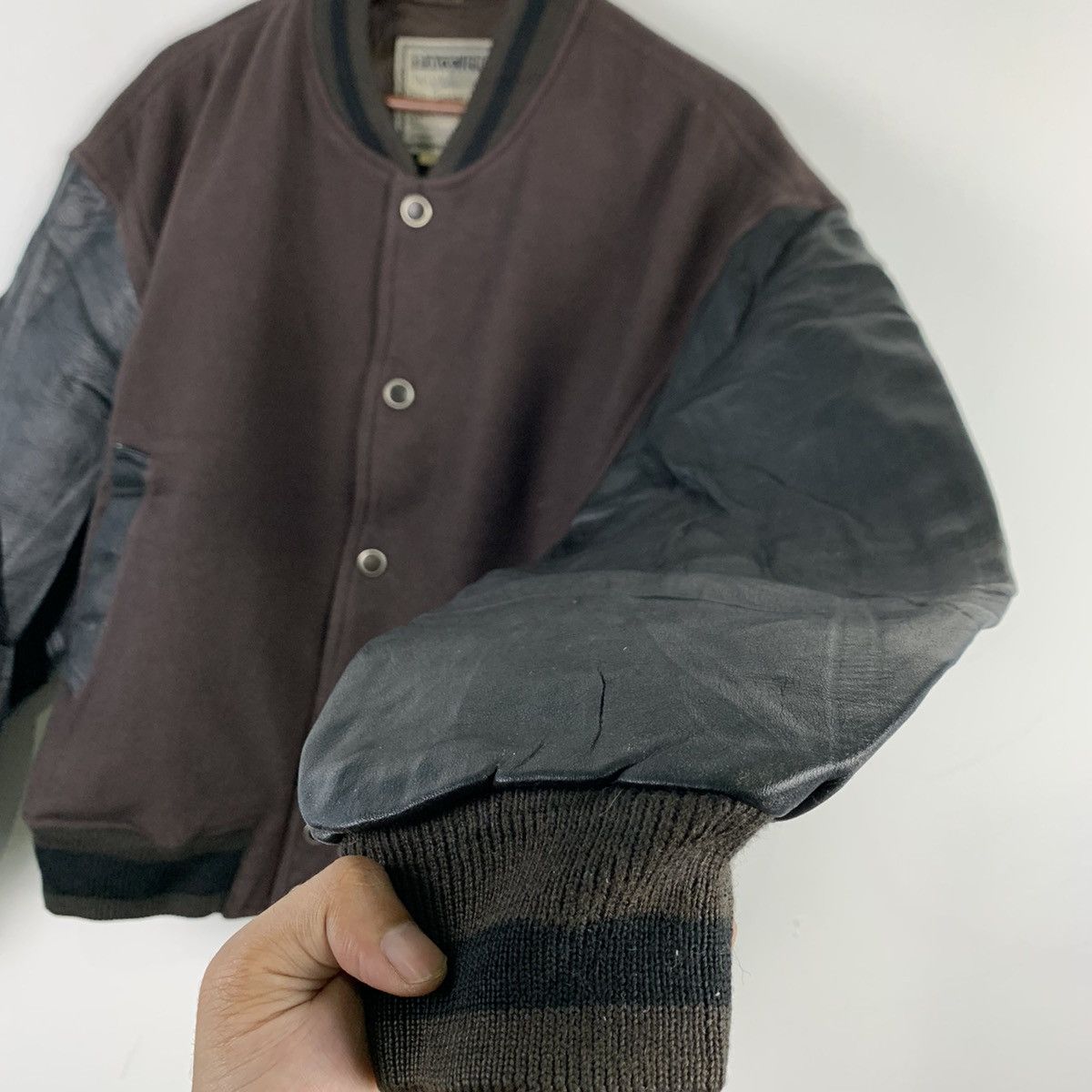 Japanese Brand × Vintage 🔥NS249🔥Vintage PACCINO art Leather Varsity jacket Size US M / EU 48-50 / 2 - 5 Thumbnail