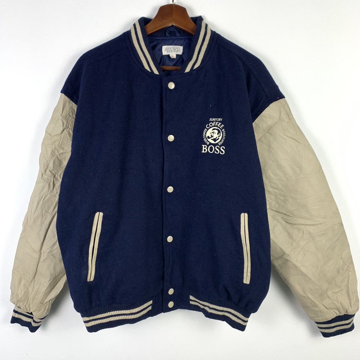 Hugo Boss × Vintage 🔥NS240🔥Vintage Hugo BoSS big Logos varsity jacket Size US M / EU 48-50 / 2 - 3 Thumbnail