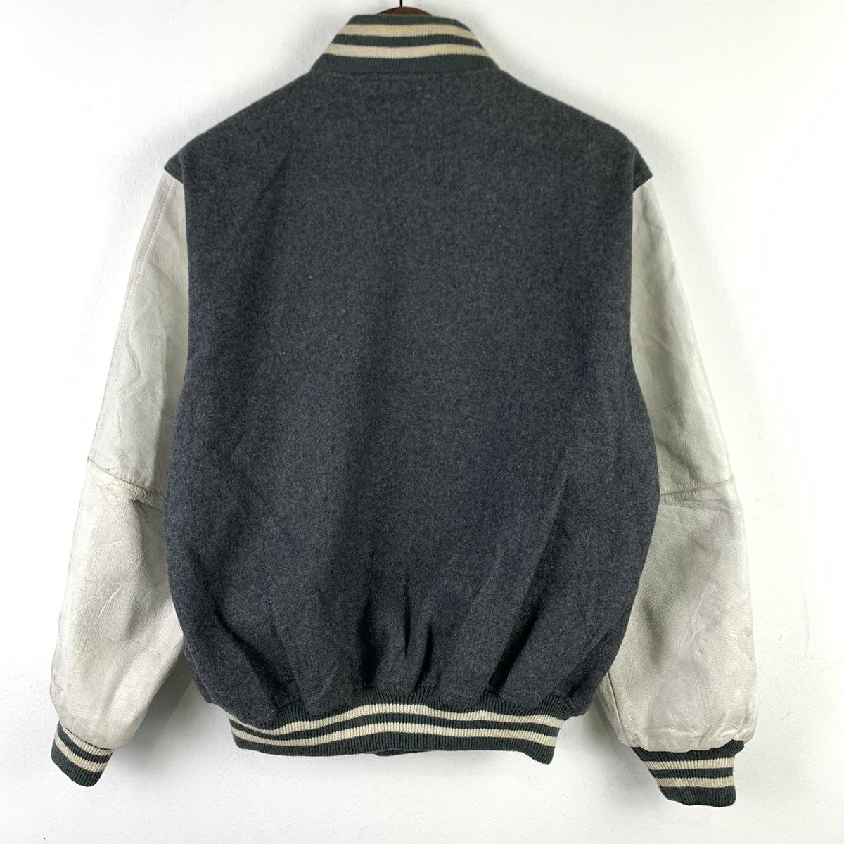 Japanese Brand × WEST RIDE 🔥NK78🔥West Rider plain leather varsity jackets Size US M / EU 48-50 / 2 - 3 Thumbnail