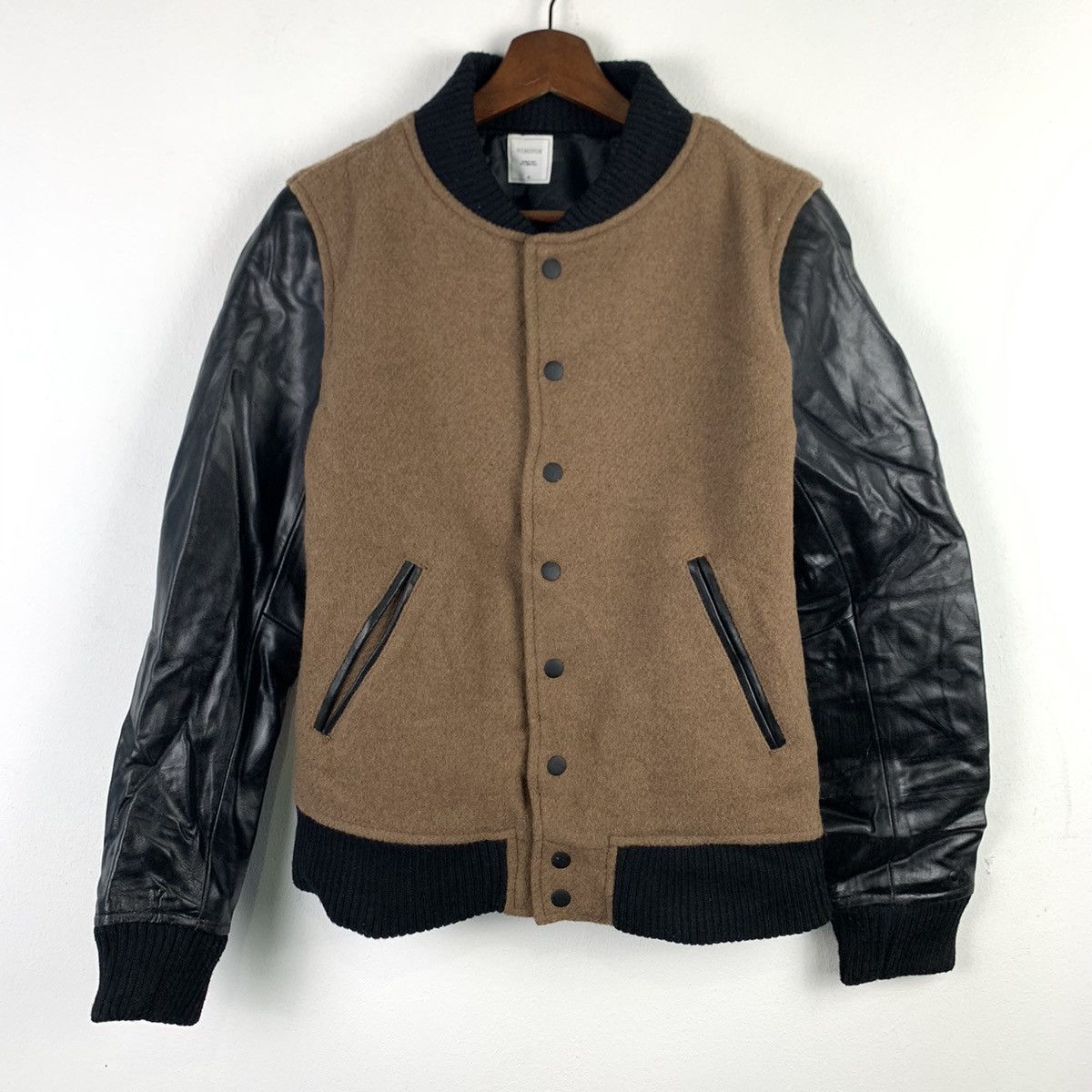 🔥NK72🔥VIBGYOR outwear plain Varsity jackets