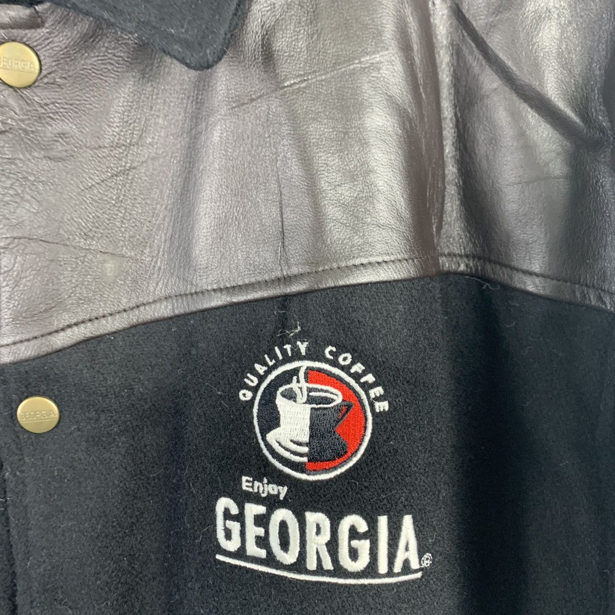Japanese Brand × Vintage 🔥NK41🔥Vintage GEORGIA Wool varsity jackets Size US L / EU 52-54 / 3 - 6 Thumbnail