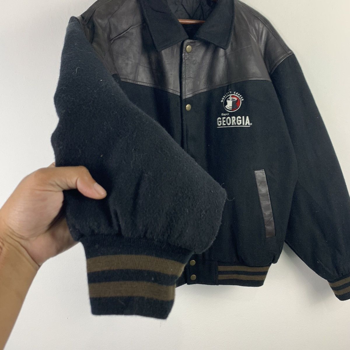 Japanese Brand × Vintage 🔥NK41🔥Vintage GEORGIA Wool varsity jackets Size US L / EU 52-54 / 3 - 4 Thumbnail