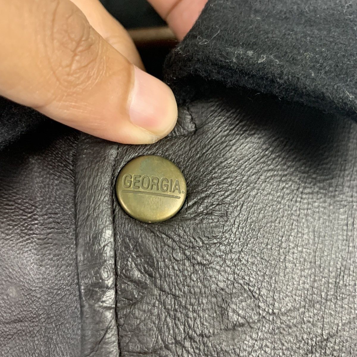 Japanese Brand × Vintage 🔥NK41🔥Vintage GEORGIA Wool varsity jackets Size US L / EU 52-54 / 3 - 8 Thumbnail
