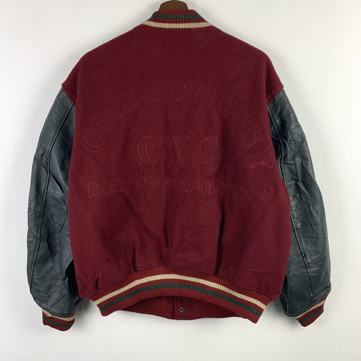 Japanese Brand × Vintage 🔥NK39🔥VTG COLLECTION S.Y Leather varsity jackets Size US M / EU 48-50 / 2 - 2 Thumbnail