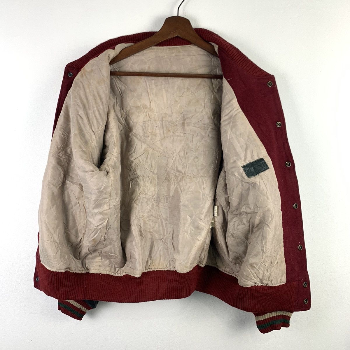 Japanese Brand × Vintage 🔥NK39🔥VTG COLLECTION S.Y Leather varsity jackets Size US M / EU 48-50 / 2 - 4 Thumbnail