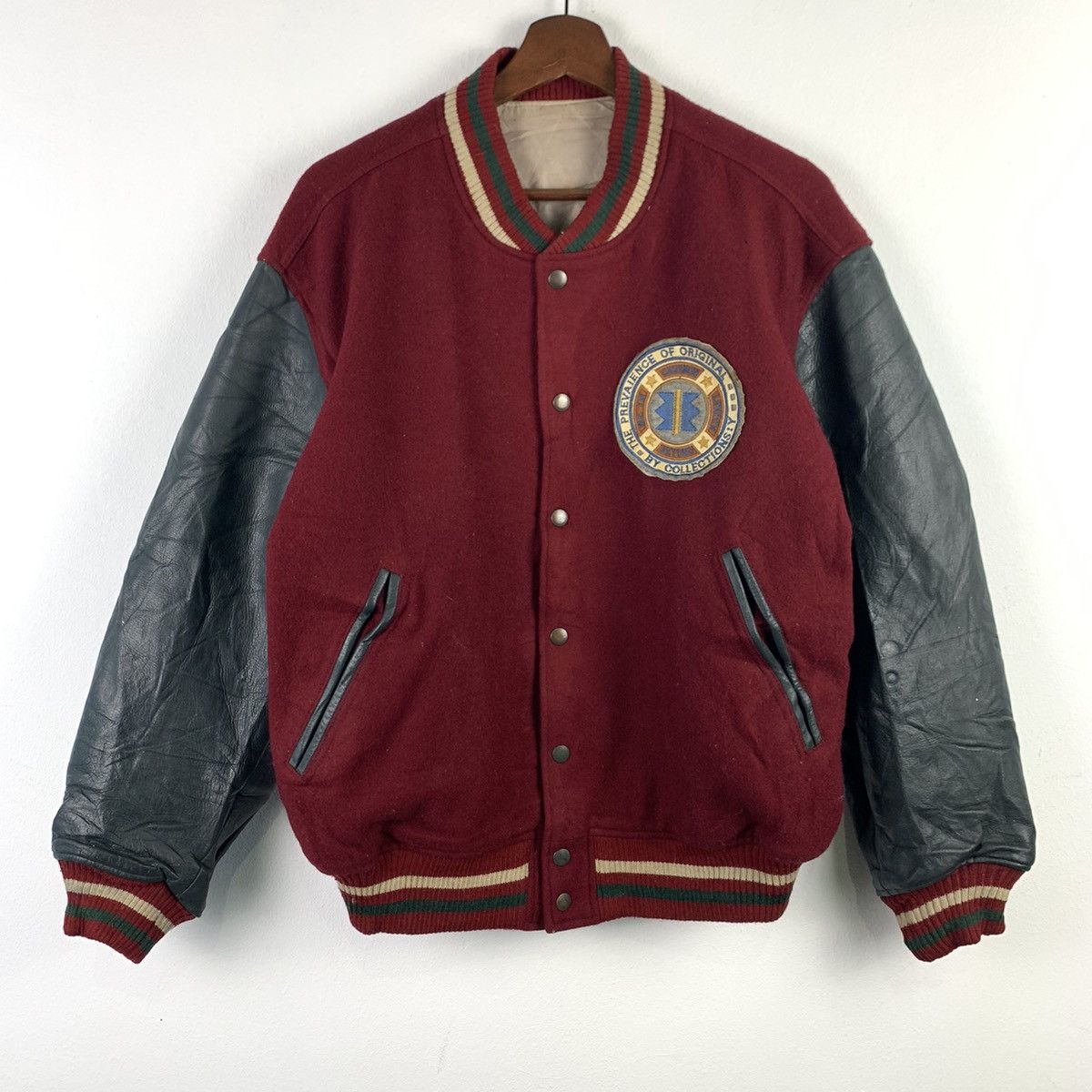 Japanese Brand × Vintage 🔥NK39🔥VTG COLLECTION S.Y Leather varsity jackets Size US M / EU 48-50 / 2 - 1 Thumbnail